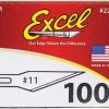 Clearance Sale Exb22611 Excel Blades No 11 Double Honed Knife Blades 100 Pack | * New