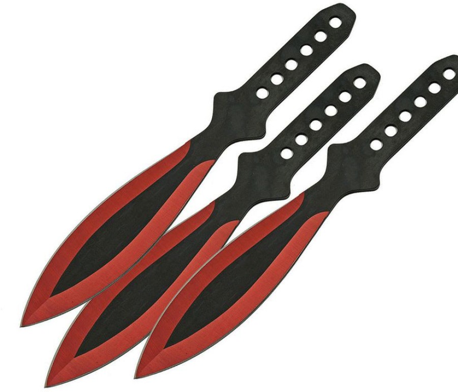 Top Selling Cn211415Rd Throwing Knife Set Red | * Hot