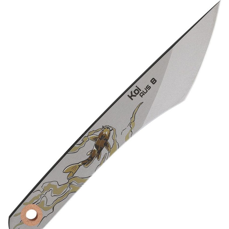 Tendy Style Ncc061 N.C. Custom Kiridashi Fixed Blade Knife Koi | * Hot