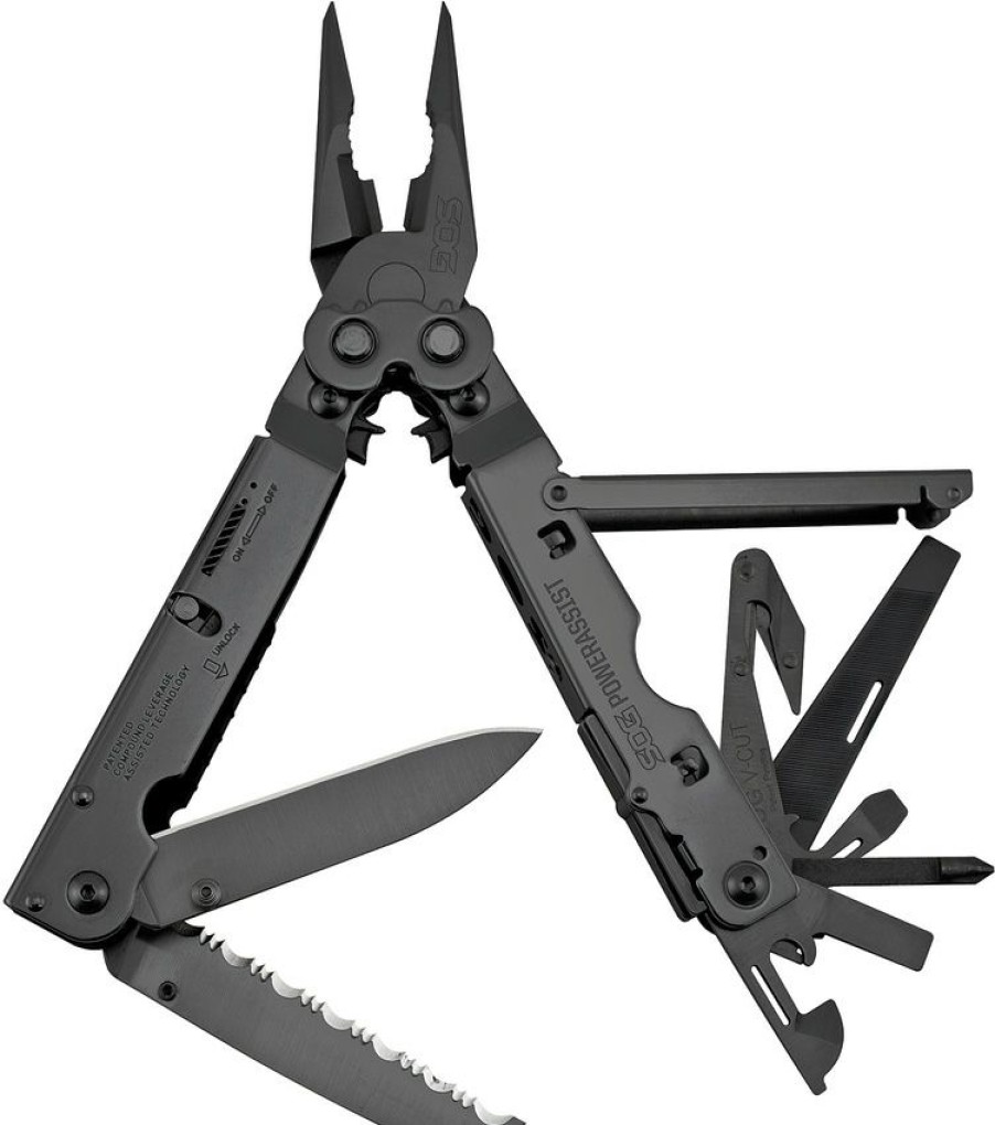 Sogb66Ncp Sog Powerassist Multi Tool Black Good Quality | * New