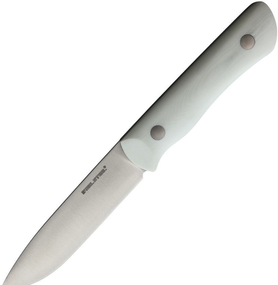 Top Selling Rs3728C Real Steel Bushcraft Iii Knife White Convex | * Hot