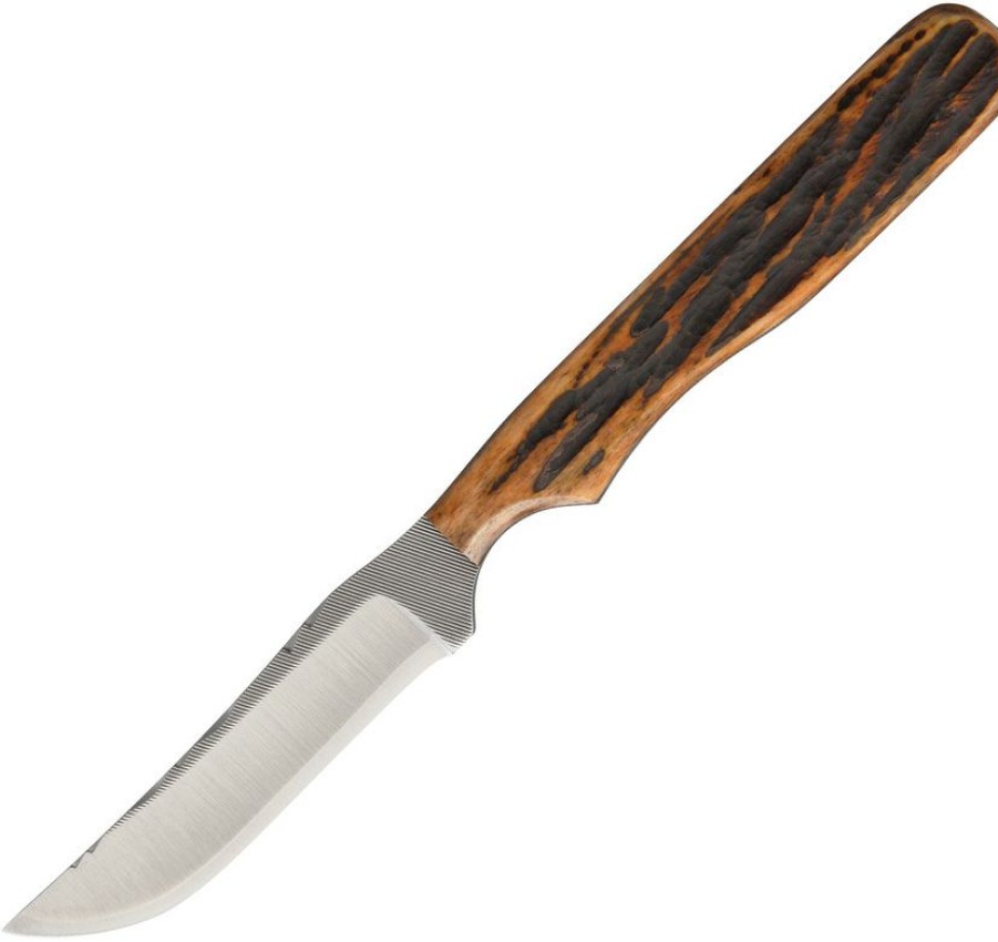 Tendy Style Aznkajb Anza Fixed Blade Knife Amber Bone | * Hot