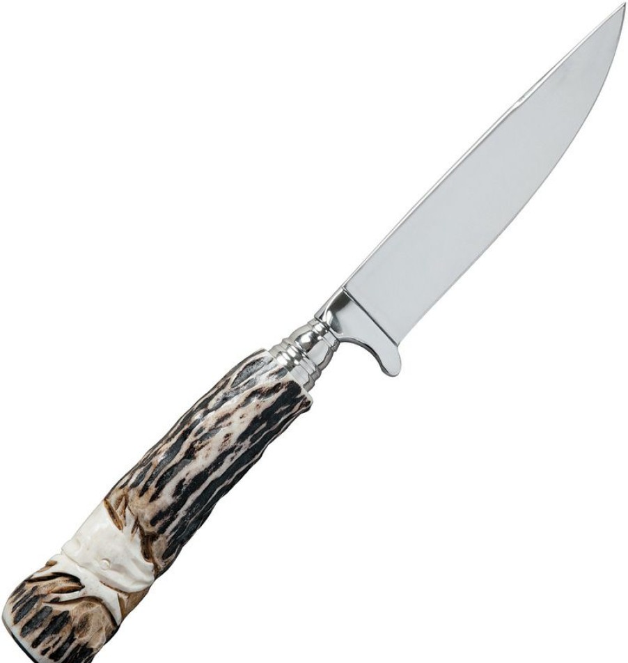 Special Ld754311 Linder Fixed Blade Knife Deer Horn | * New