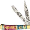 Quick Delivery Kc5565 Kissing Crane Mardi Gras Trapper Pocket Knife | * New