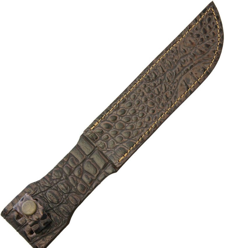 Sh1195 Fixed Blade Knife Belt Sheath Crocodile 100% Guarantee | * Best