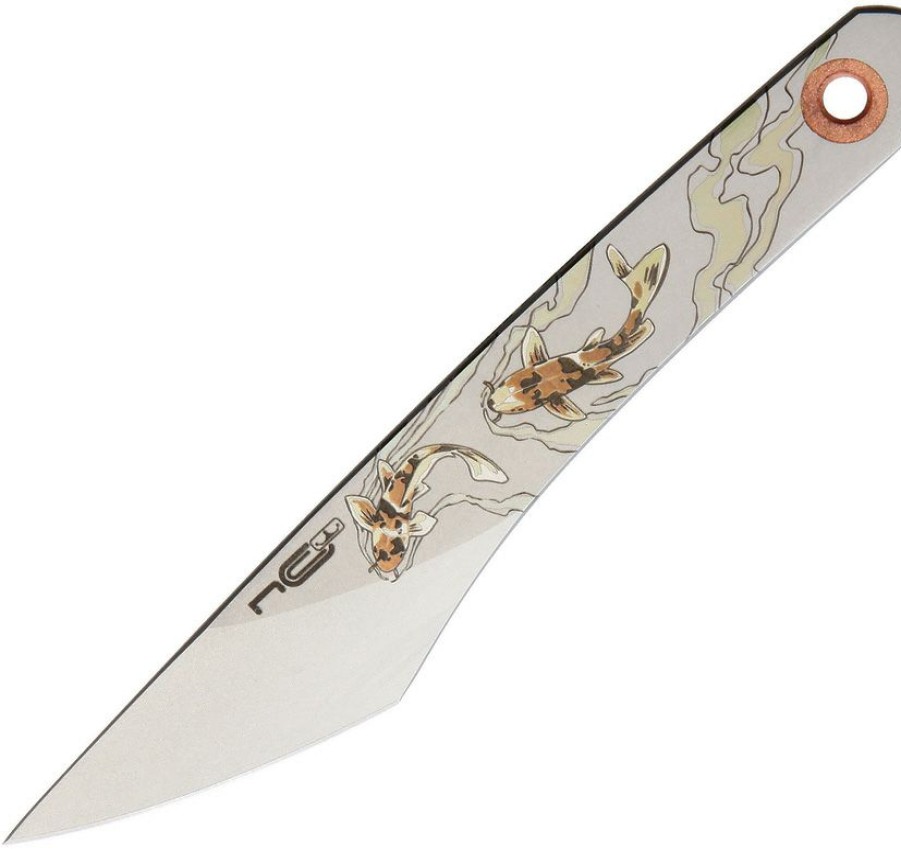 Cheaper Ncc011 N.C. Custom Kiridashi Fixed Blade Knife Koi | * Hot