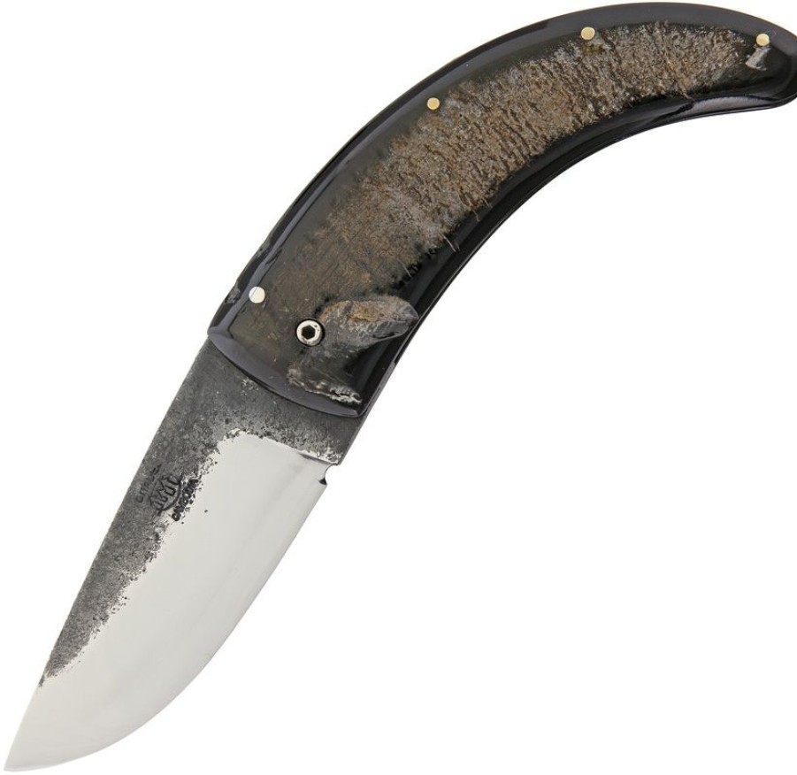 Special Cd4211 Citadel Rossignoli Folder Pocket Knife Big Buffalo Horn Handles | * Clearance