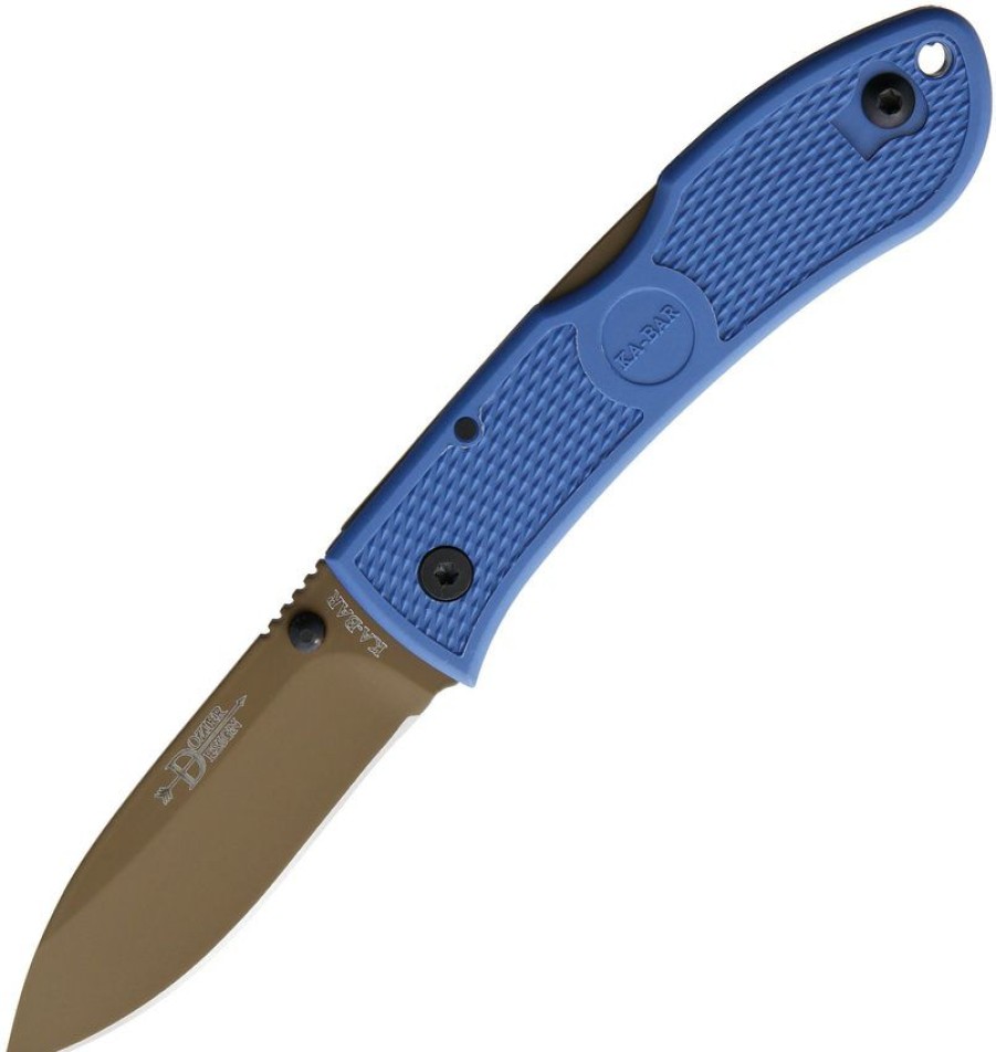 Cheaper Ka4062D2 Ka-Bar Dozier Hunter Lockback Pocket Knife Blue | * Clearance