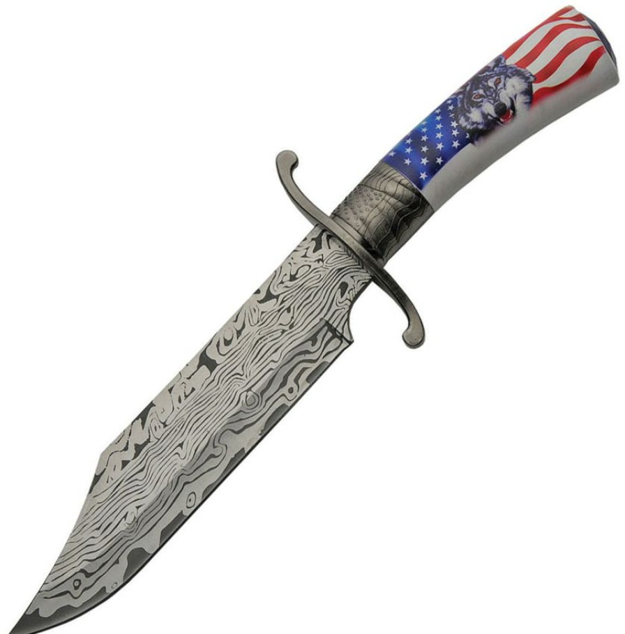 Top Selling Cn211444Wf Bowie Knife Wolf | * New